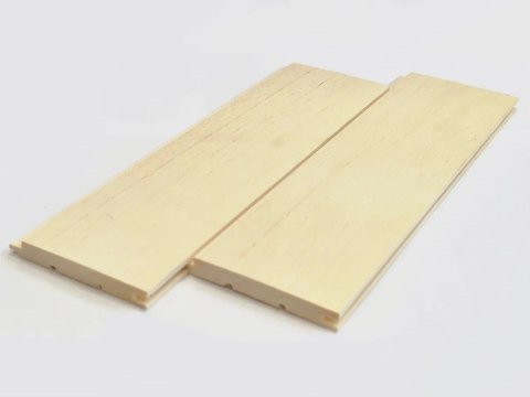 Deska do sauny Osika Biała 15x120mm (STS) Wertykalna